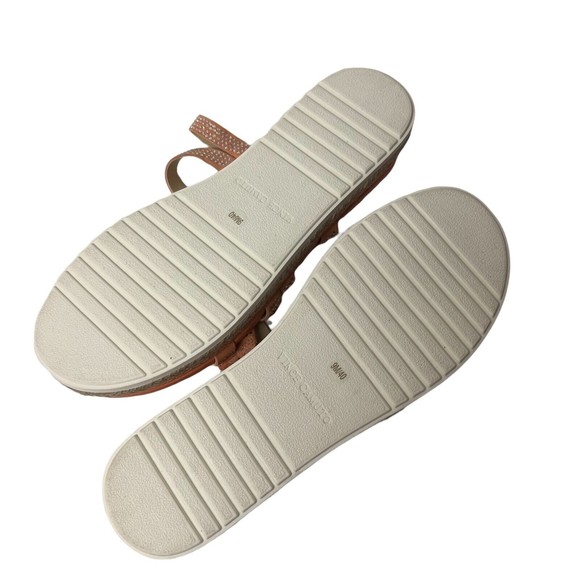 Vince Camuto Sandals Slide Women ~ US 9M Rallsan Strappy Coral Leather NEW - Picture 9 of 10